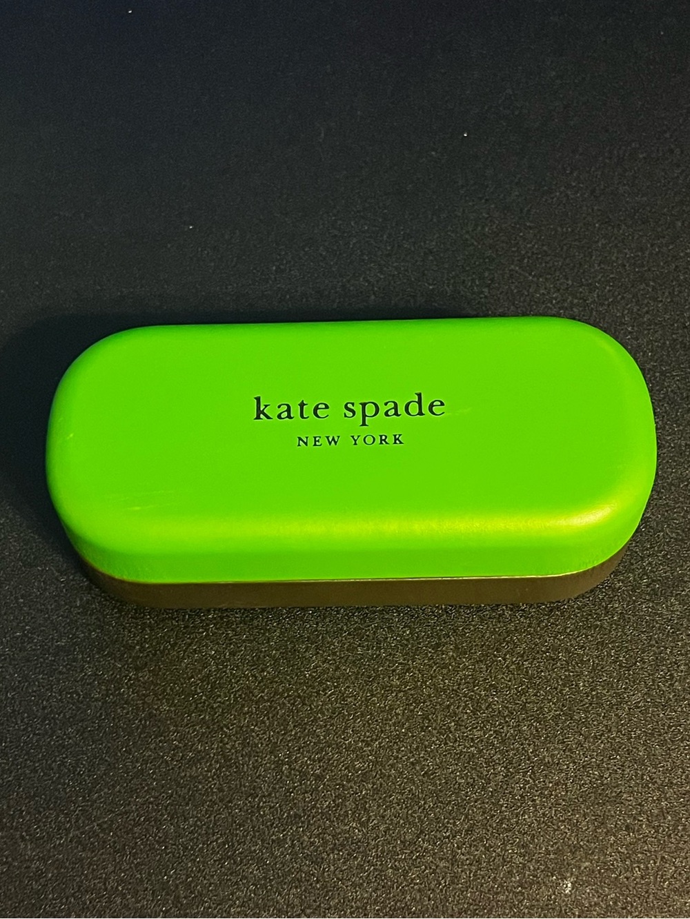 NEW Kate Spade Neon Green Hard Shell Glasses Case